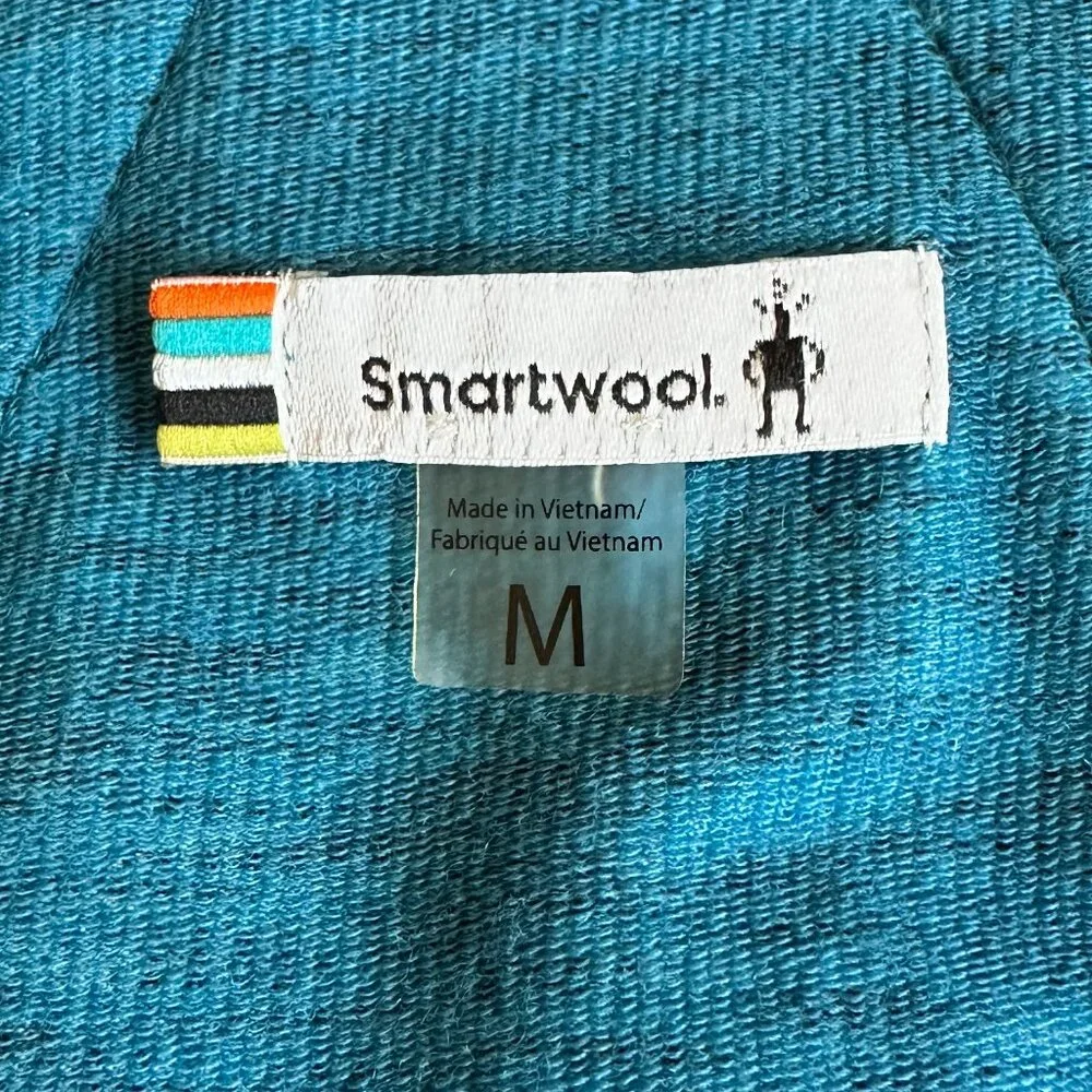 Smartwool Willow Lake Glacial Blue Merino Wool Bodice Cross Back Dress - Picture 7 of 9